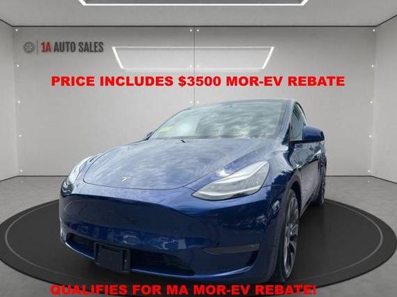 TESLA MODEL Y 2020 5YJYGDEF1LF001327 image